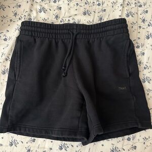 Aritzia TNA Black Sweat Shorts